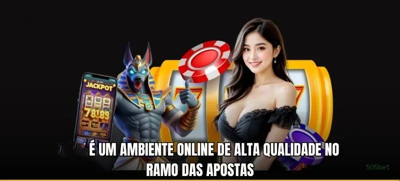 Imagem promocional da 505bet mostrando a plataforma e suas vantagens